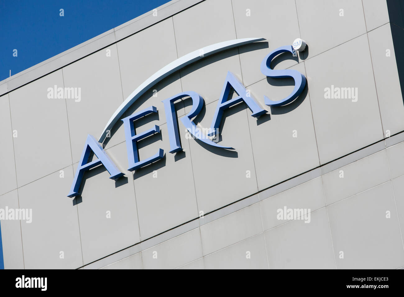 Das Hauptquartier der Biotechnologie-Firma Aeras. Stockfoto