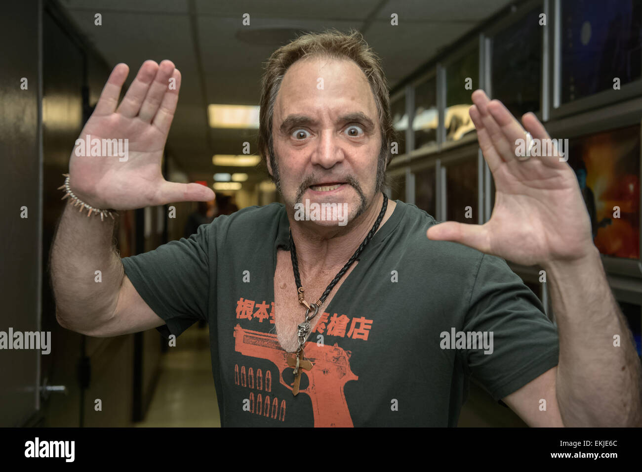 Miami Beach, FL, USA. 9. April 2015. Rick Shapiro führt, während das 2015 Südstrand Comedy Festival in Fillmore Miami Beach an der Jackie Gleason Theater © Jason Koerner/ZUMA Wire/ZUMAPRESS.com/Alamy Live-Nachrichten Stockfoto