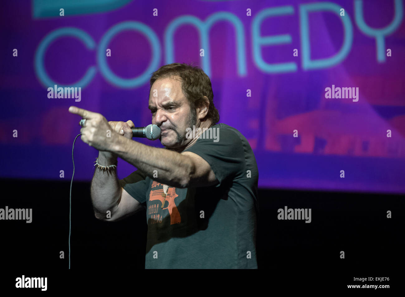 Miami Beach, FL, USA. 9. April 2015. Rick Shapiro führt, während das 2015 Südstrand Comedy Festival in Fillmore Miami Beach an der Jackie Gleason Theater © Jason Koerner/ZUMA Wire/ZUMAPRESS.com/Alamy Live-Nachrichten Stockfoto