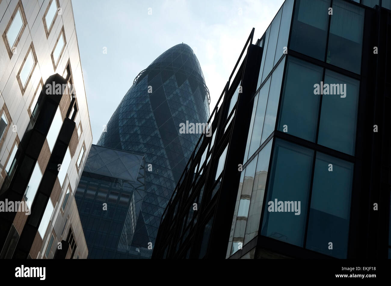 Gurke, Swiss re, Gebäude, Stadt von London, england Stockfoto