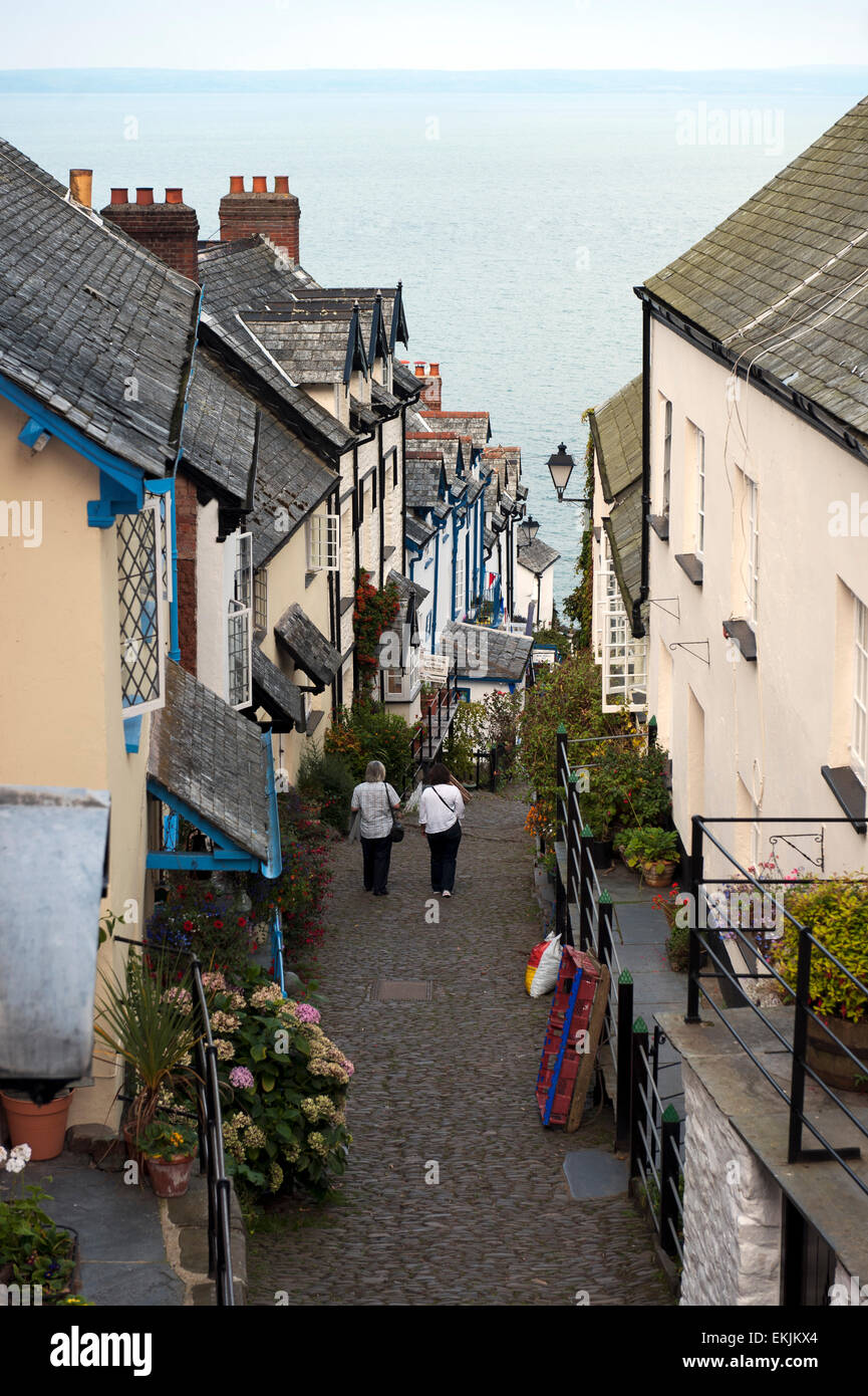 Clovelly Dorf Nord-Devon England UK Europa Stockfoto