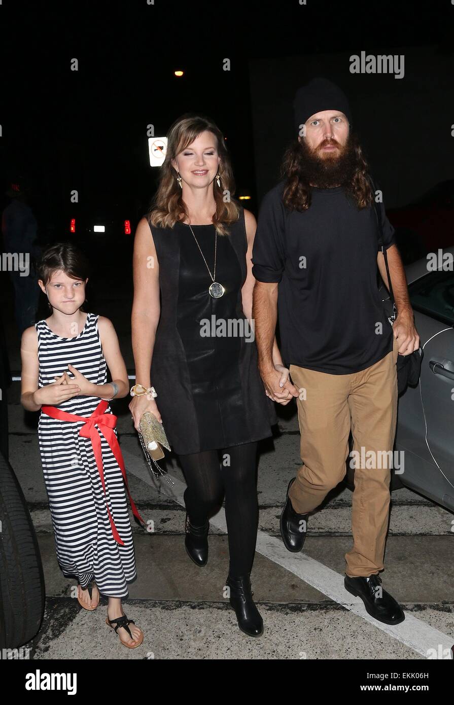 Stars des "Duck-Dynastie", die Familie Robertson angekommen Craigs Restaurant West Hollywood mit: Jase Robertson, Missy Robertson wo: Los Angeles, California, Vereinigte Staaten von Amerika bei: 6. Oktober 2014 Stockfoto