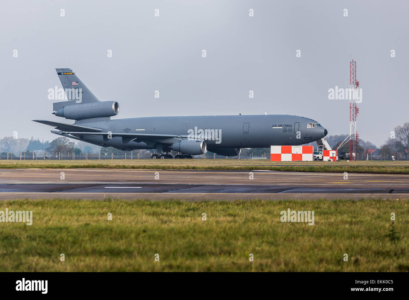 KC-10 Extender an RAF Mildenhall. Stockfoto