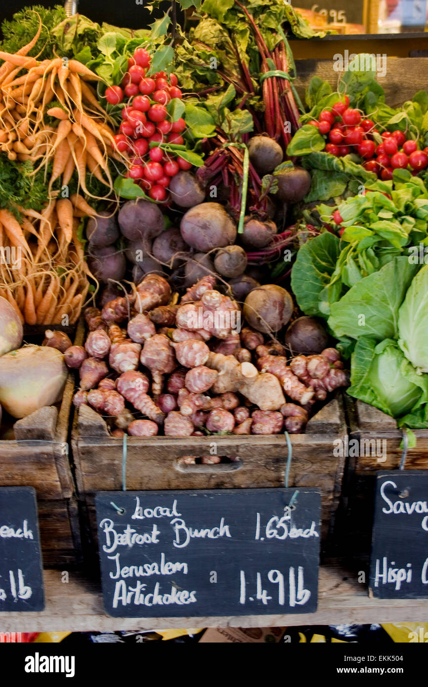 Bio-Gemüse lokale produzieren Nahrungsmittel Stockfoto