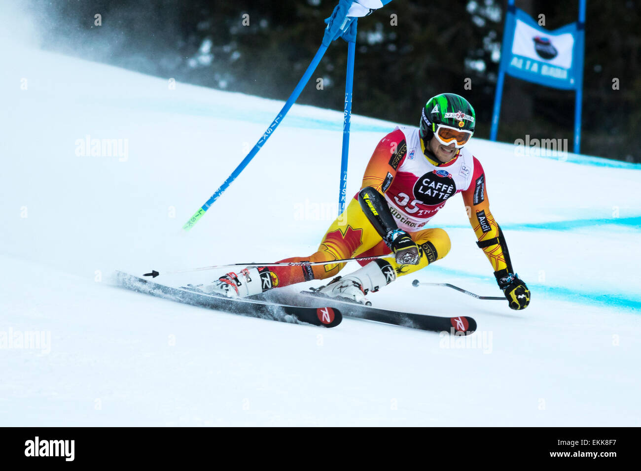 Val Badia, Italien 21. Dezember 2014. Braun Phil (Can) im Wettbewerb mit der Audi Fis Alpine Ski World Cup Herren-Riesenslalom auf der Stockfoto