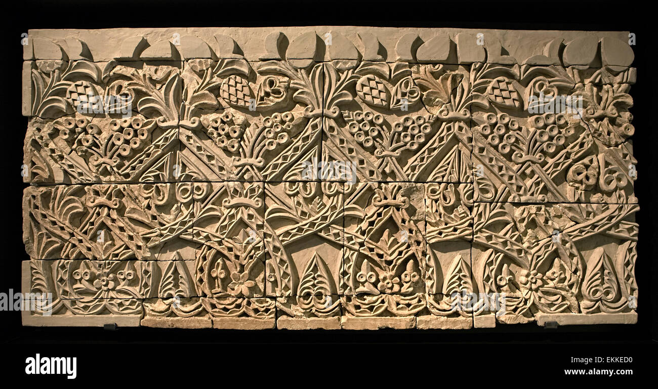 Detailliert geschnitzte Panel der komplizierte Muster, Córdoba, Andalusien, Spanien Stockfoto