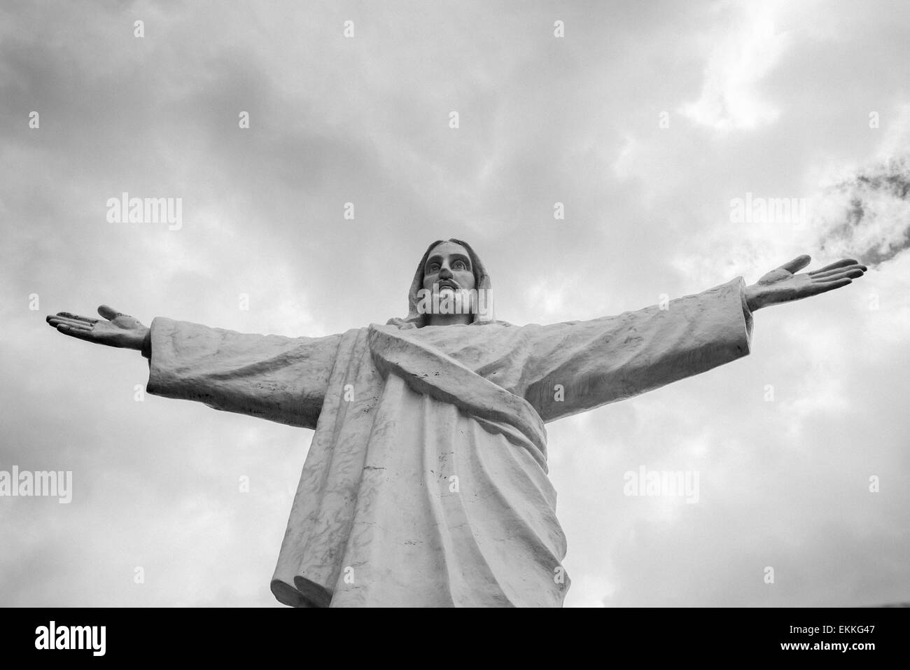 der Christus Cusco Stockfoto