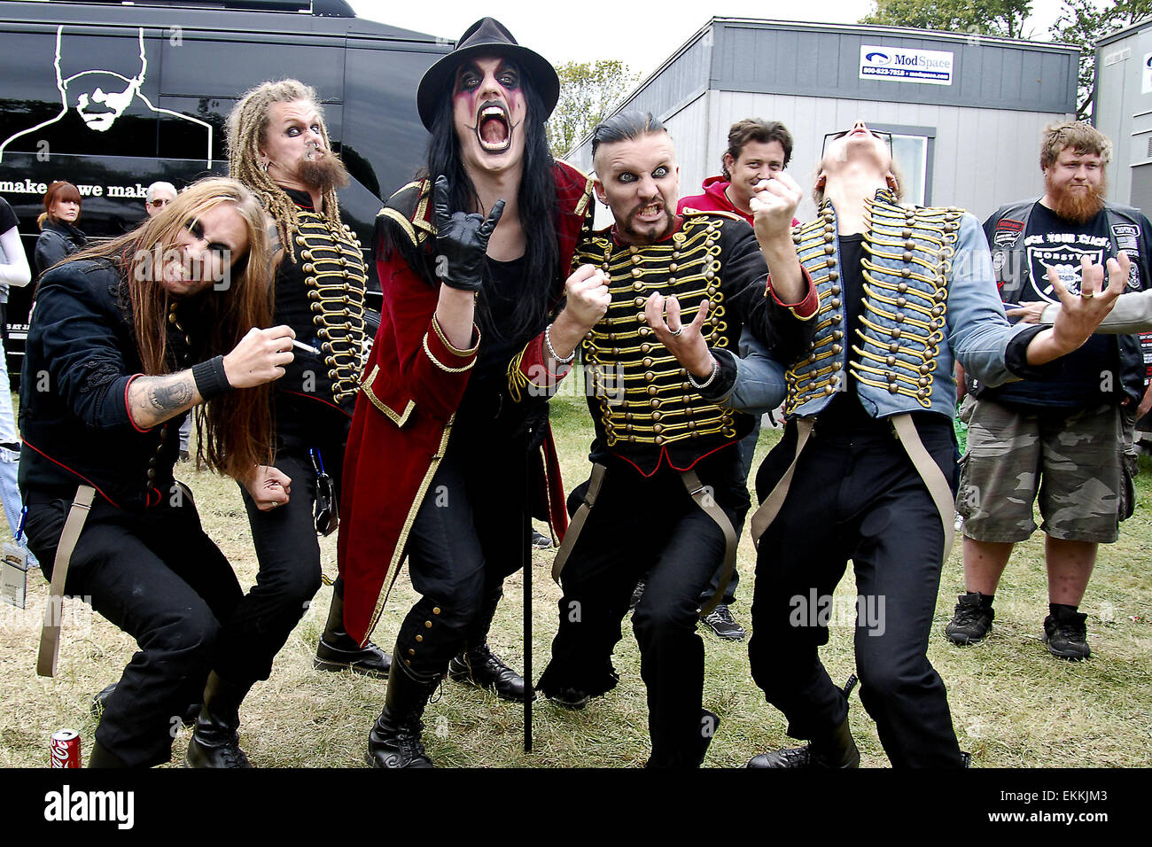 Louder Than Life Festival - Tag 2 - Backstage - Avatar Mitwirkende: Avatar wo: Louisville, Kentucky, Vereinigte Staaten, wann: 6. Oktober 2014 Stockfoto