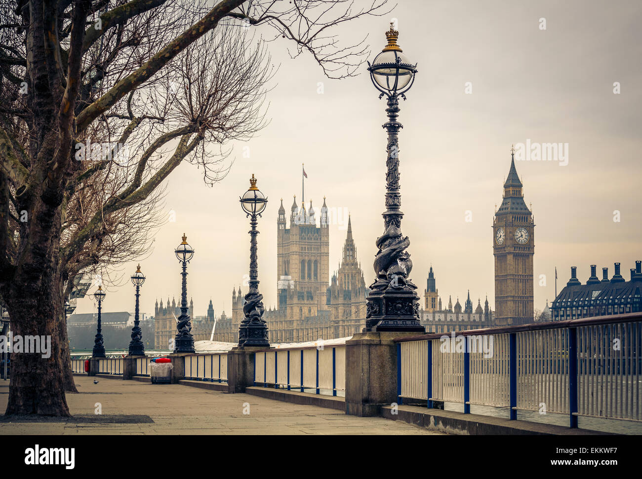 Big Ben und Häuser des Parlaments, London Stockfoto