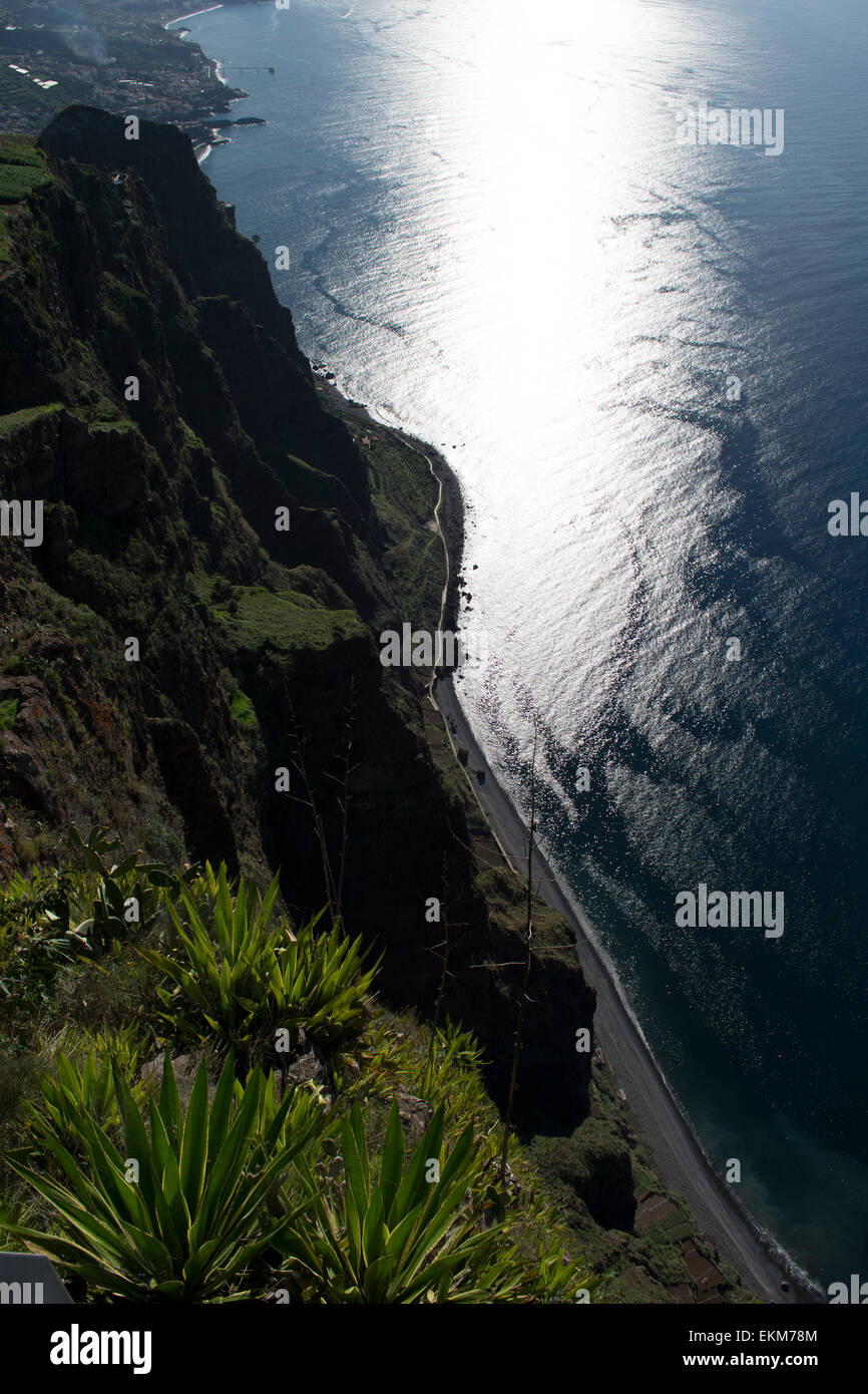 Hohen Klippe in der Nähe von Ribeira Madeira Nummer 3516 Stockfoto