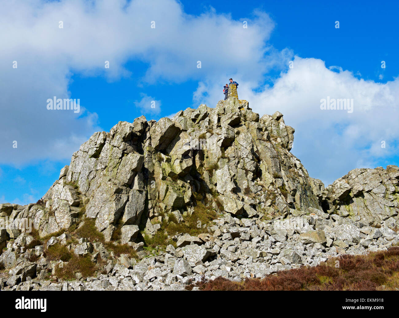 Stiperstones, ein nationales Naturreservat in Shropshire, England UK Stockfoto