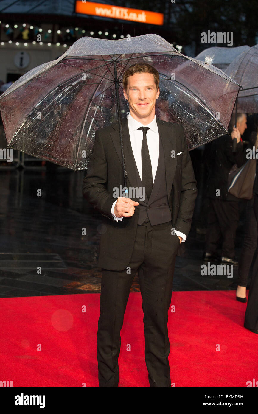 Die Nachahmung Spiel, Opening Night Gala-europäische Premiere statt im Odeon Leicester Square-Ankünfte Featuring: Benedict Cumberbatch Where: London, Vereinigtes Königreich bei: 8. Oktober 2014 Stockfoto