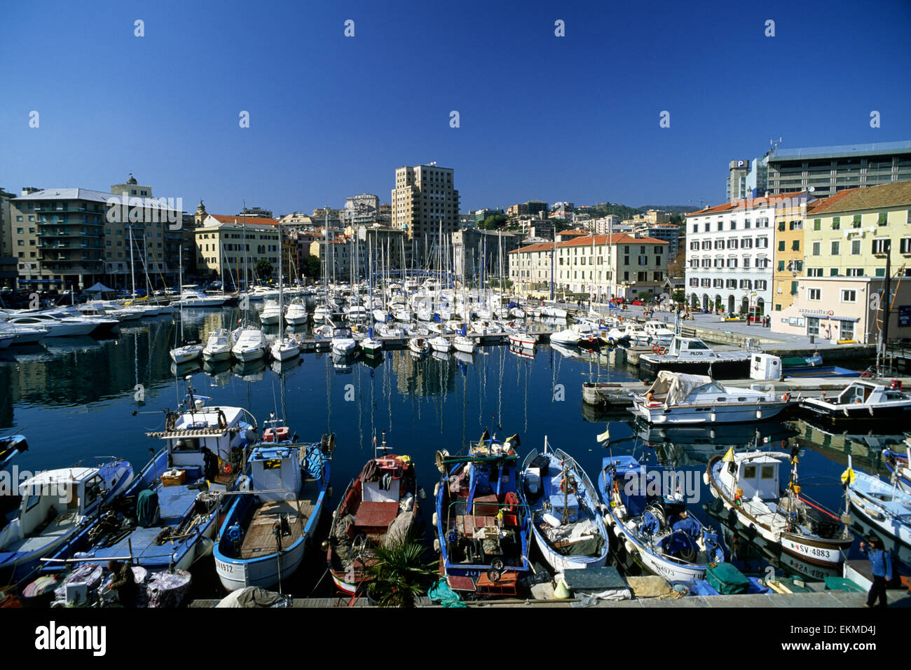 Italien, Ligurien, Riviera di Ponente, Savona Stockfoto
