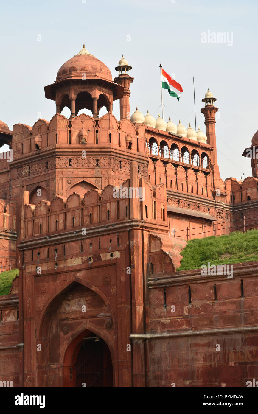 Rotes Fort Delhi Indien Stockfoto