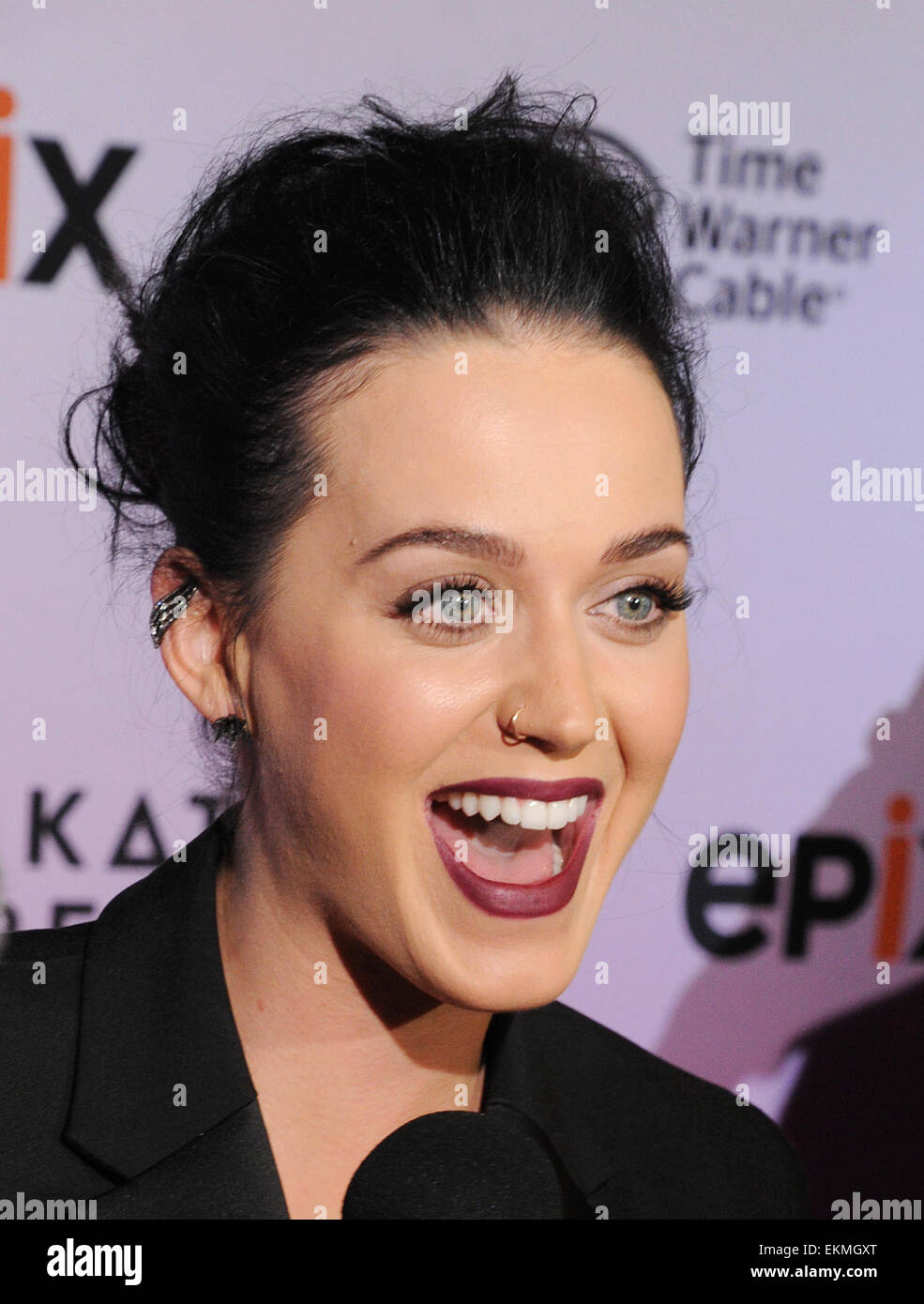 KATY PERRY amerikanischer Singer/Songwriter im April 2015. Foto Jeffrey Mayer Stockfoto