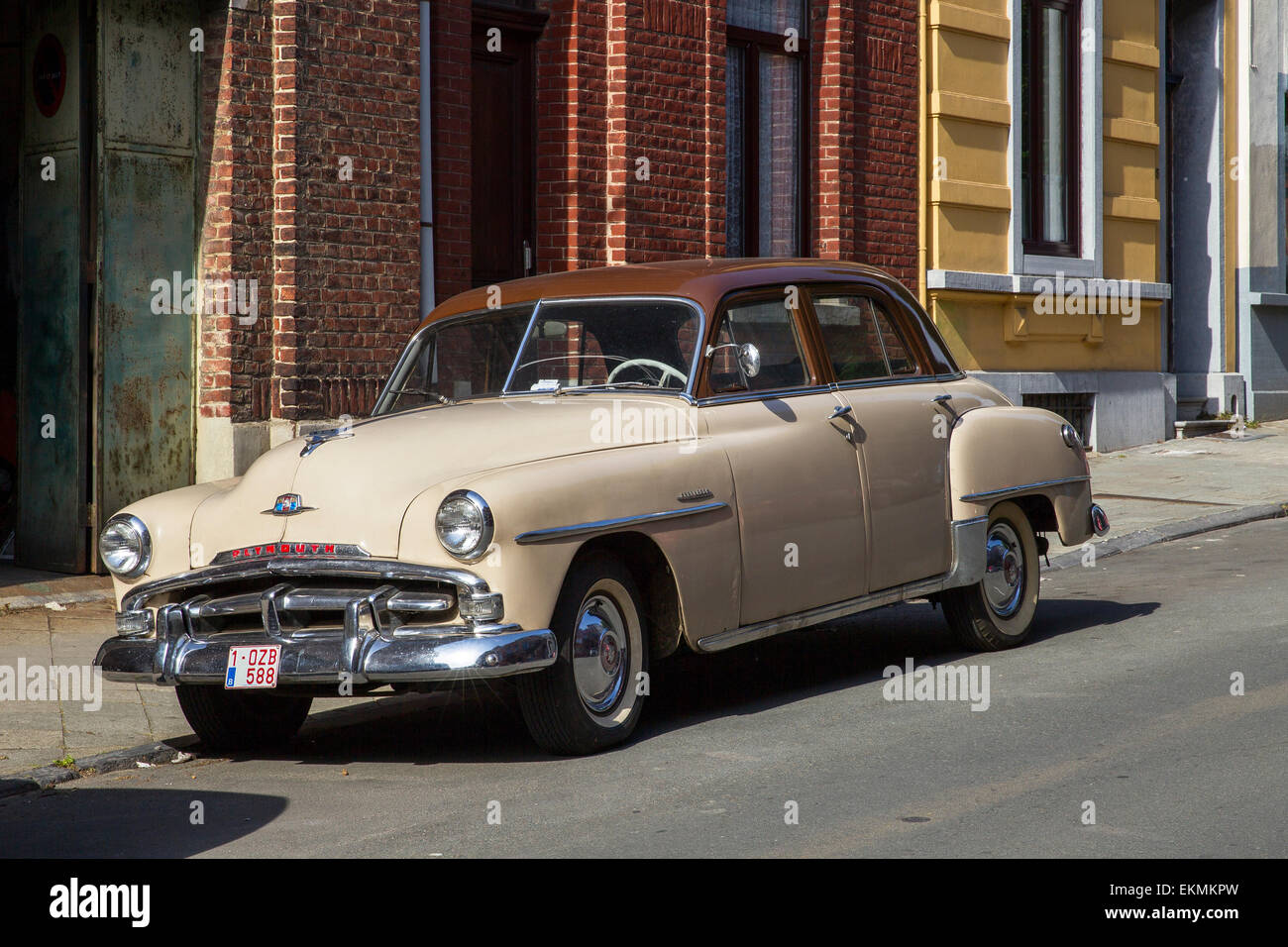 1953-Plymouth Cranbrook Automobile Klassiker Auto Stockfoto