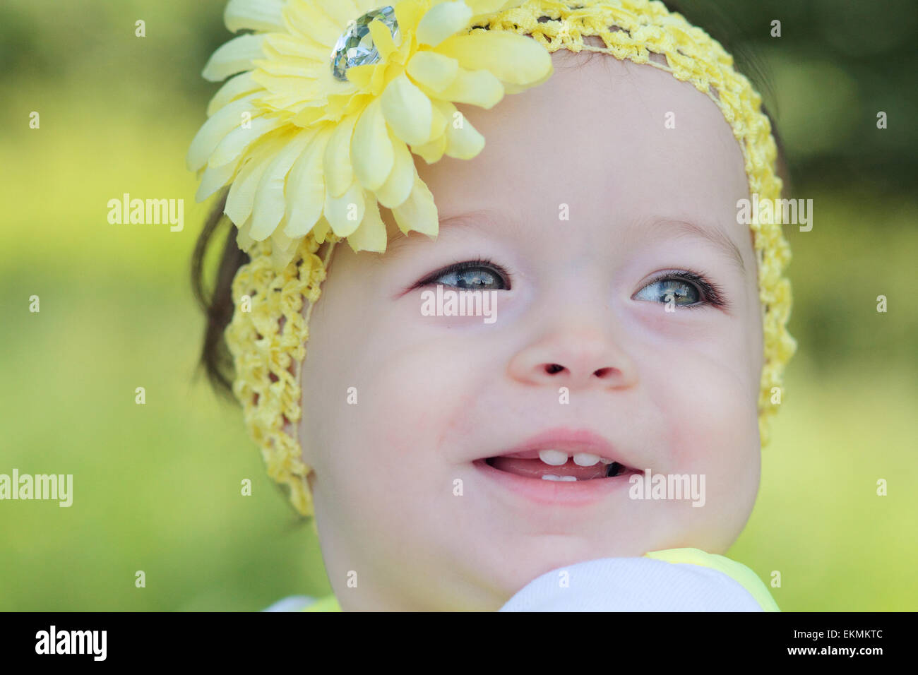 Smiling Baby Portrait Stockfoto