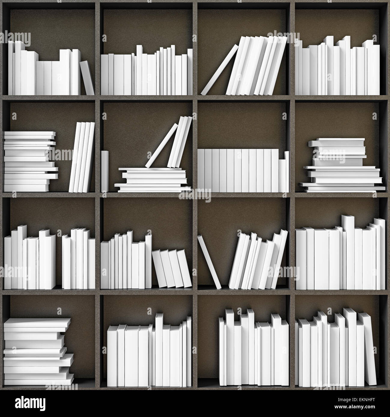 Regale mit Büchern Stockfoto