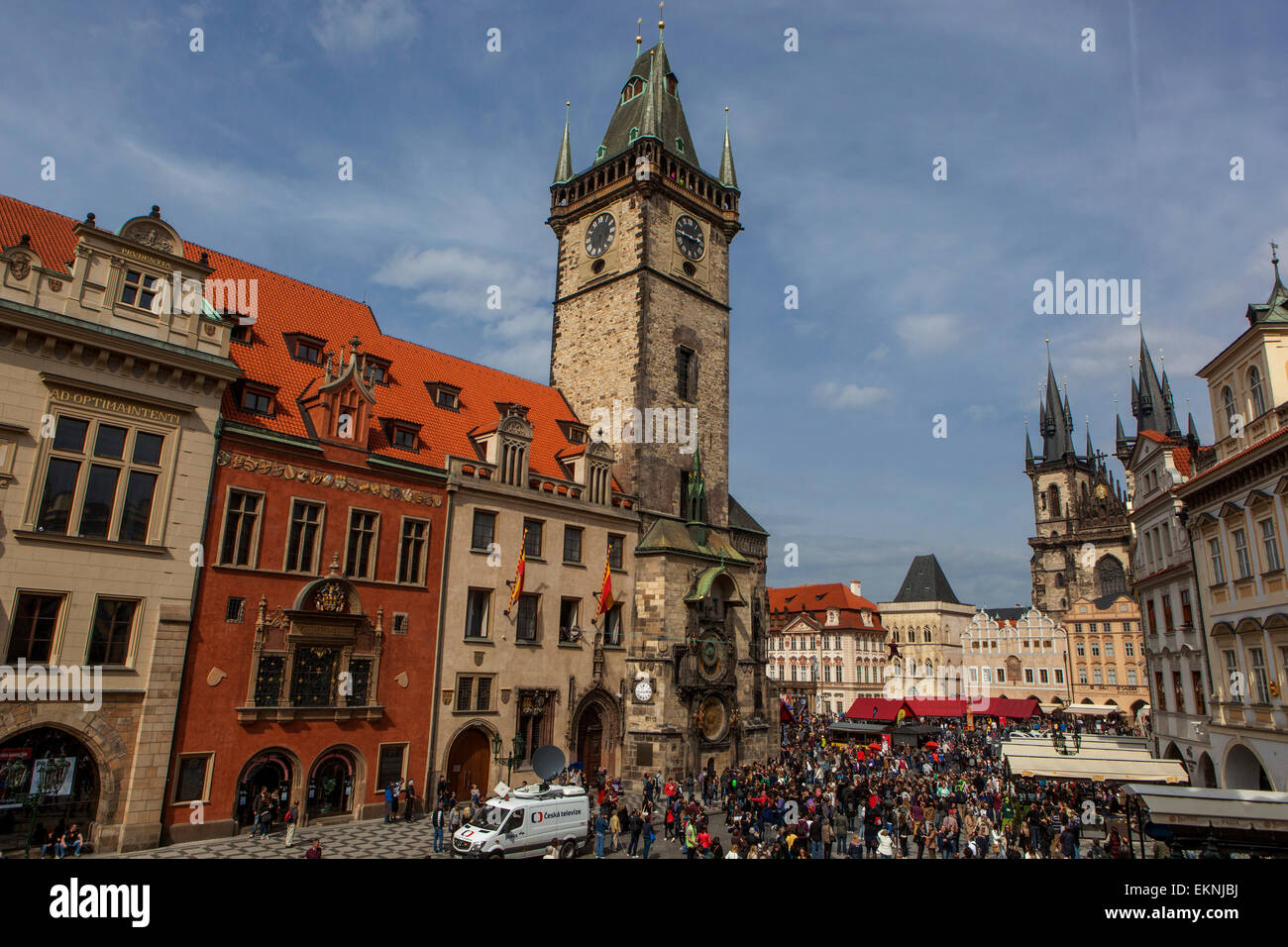Altes Rathaus Prag Altstädter Ring Tschechische Republik, Europa Stockfoto