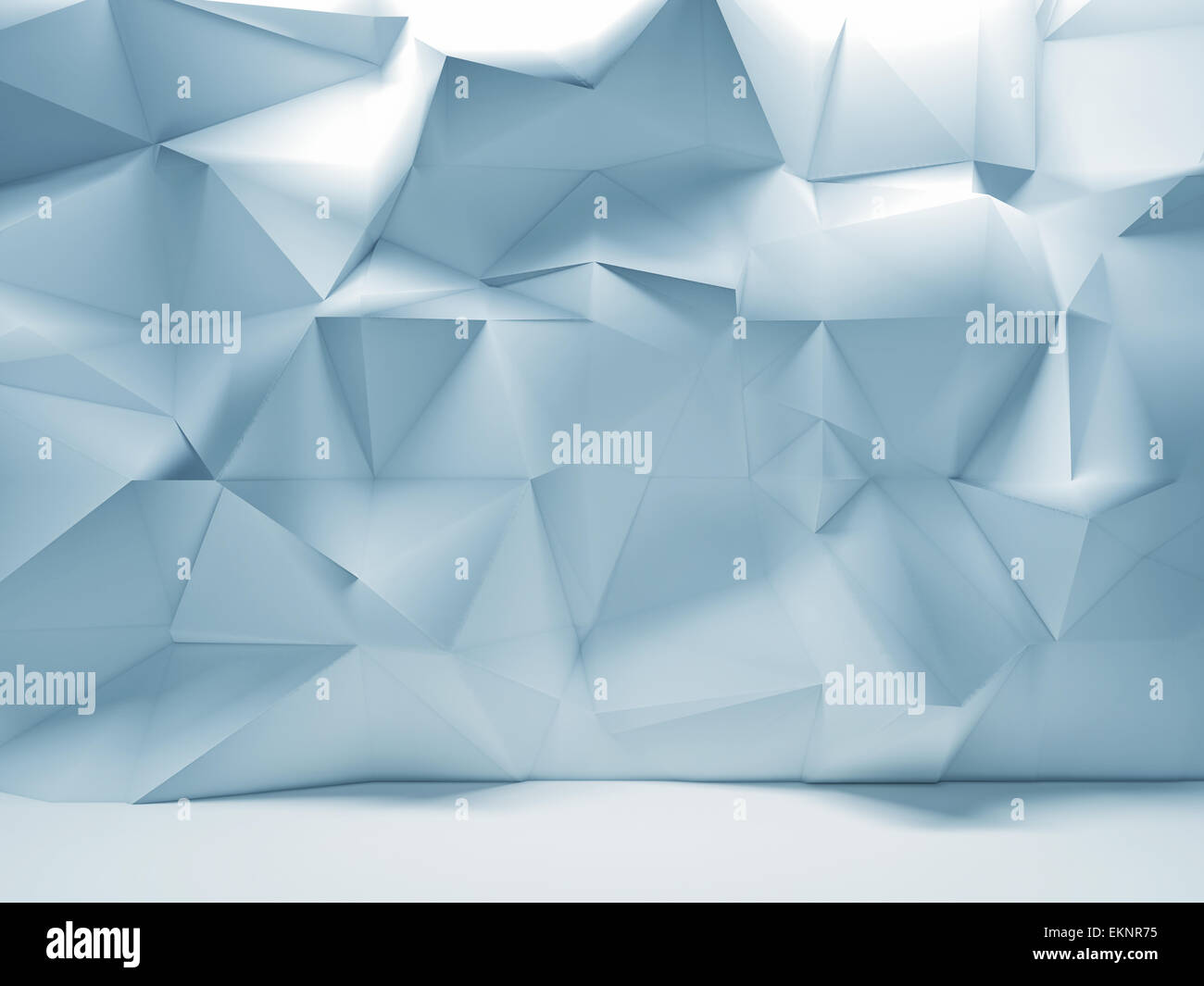 geometrische abstrakte Wand 3D-Bild Stockfoto
