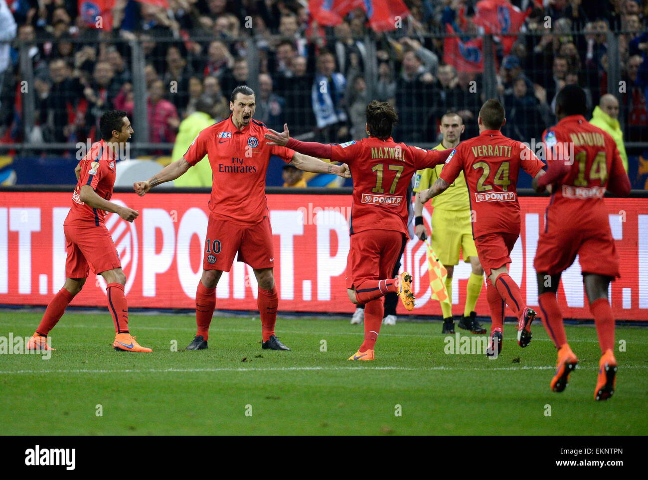 ZLATAN IBRAHIMOVIC - 11.04.2015 - Bastia/PSG - Finale De La Coupe De La Ligue 2015.Photo: Visual/Icon Sport Stockfoto