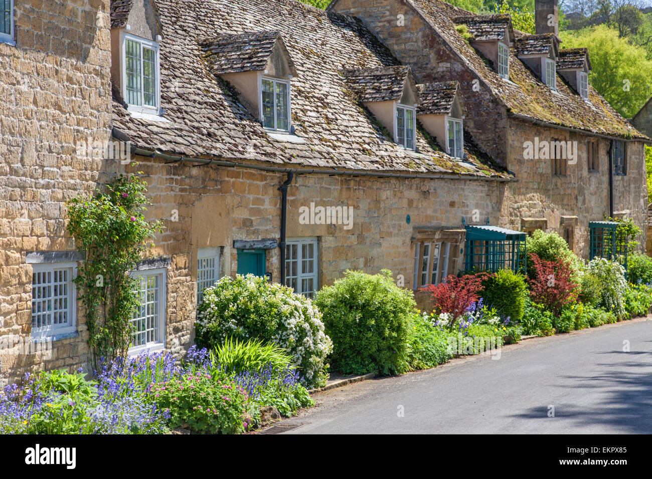 Cotswold Dorf von Snowshill in der Nähe von Broadway, Worcestershire, England, UK Stockfoto