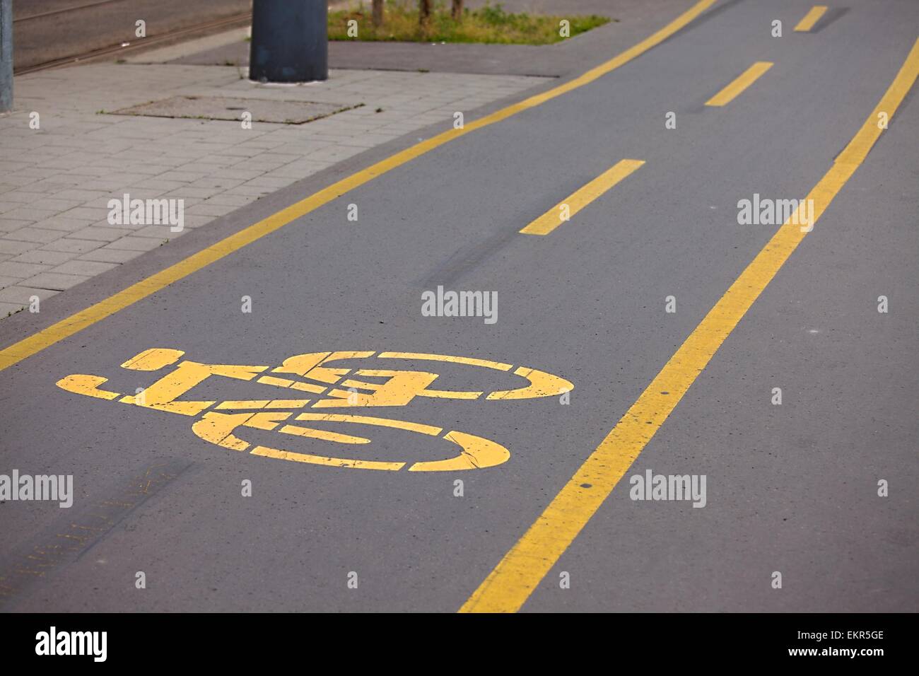 Fahrradweg Stockfoto