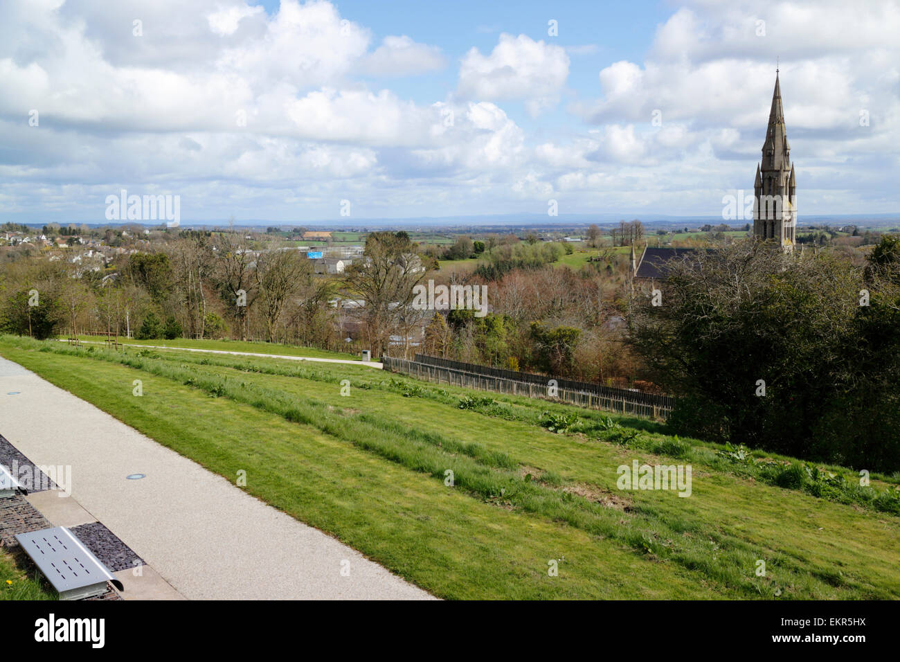 Blick vom Burgberg des O'neill Dungannon Grafschaft Tyrone-Nordirland Stockfoto