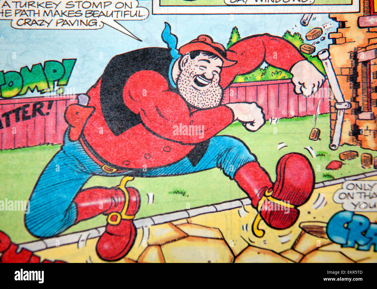 "Desperate Dan" Streifen in The Dandy Comic 1991, London Stockfoto