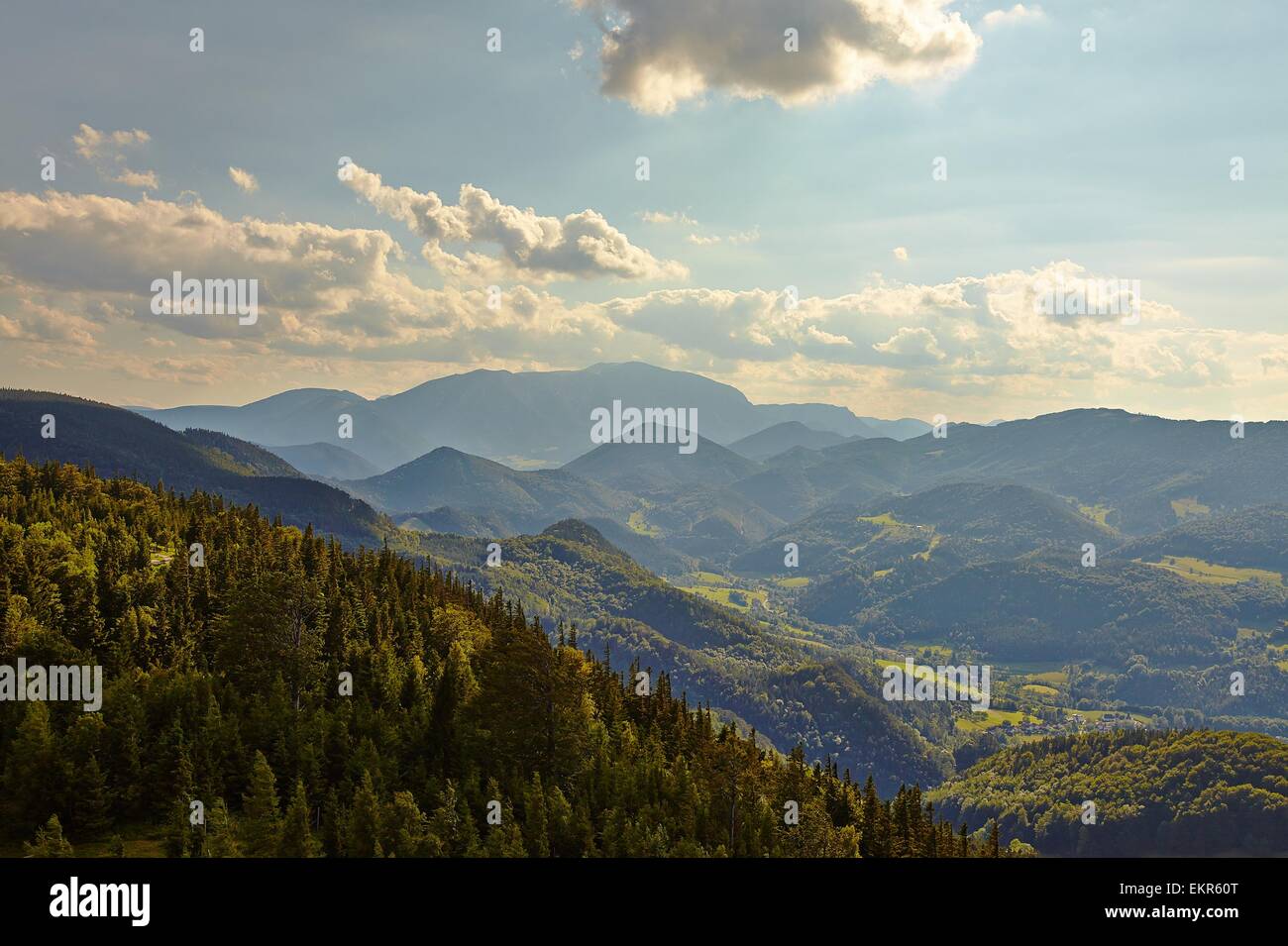 Berge-Hintergrund Stockfoto