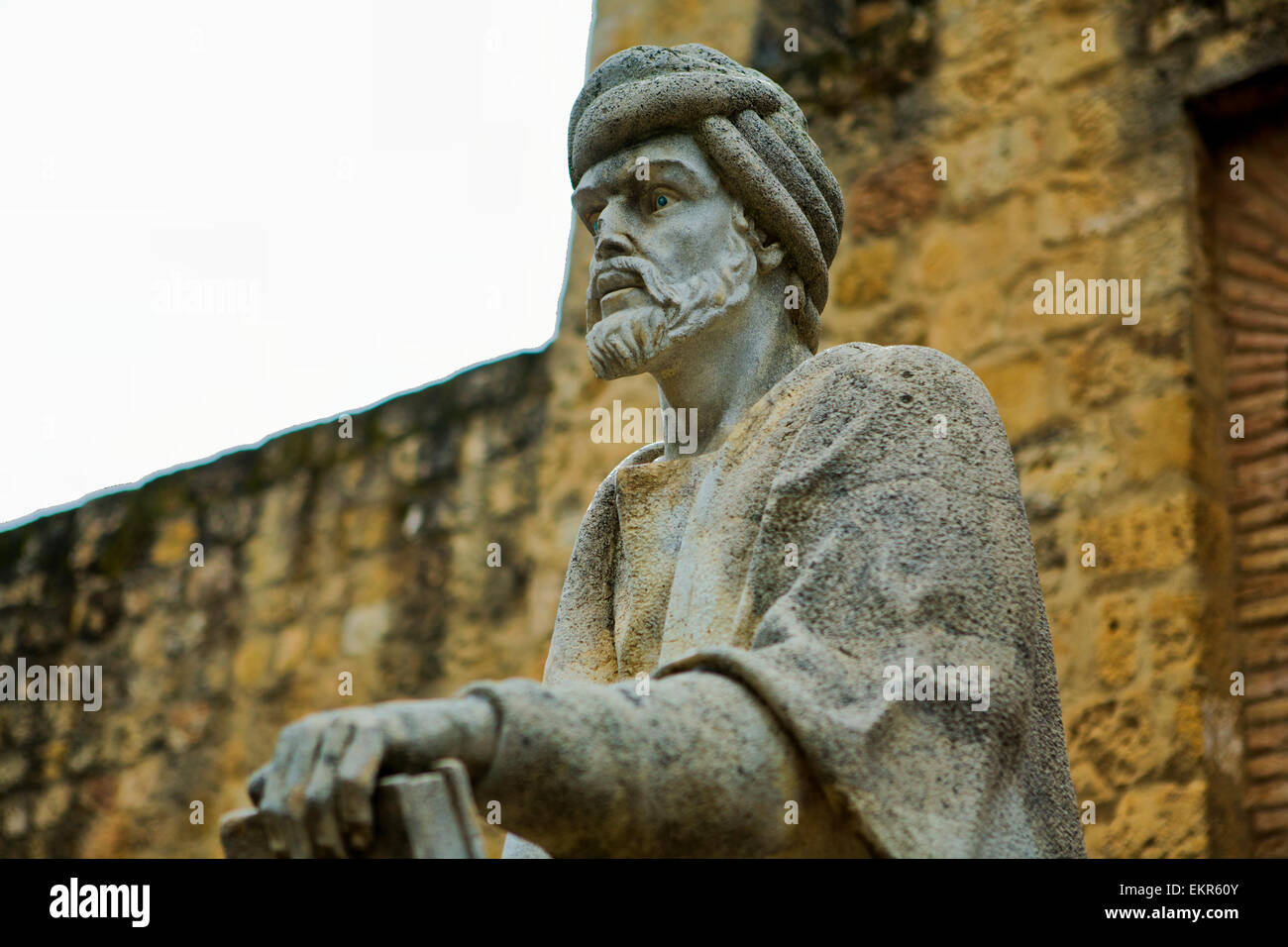 Statue des Philosophen Averroes in Cordoba, Spanien Stockfoto