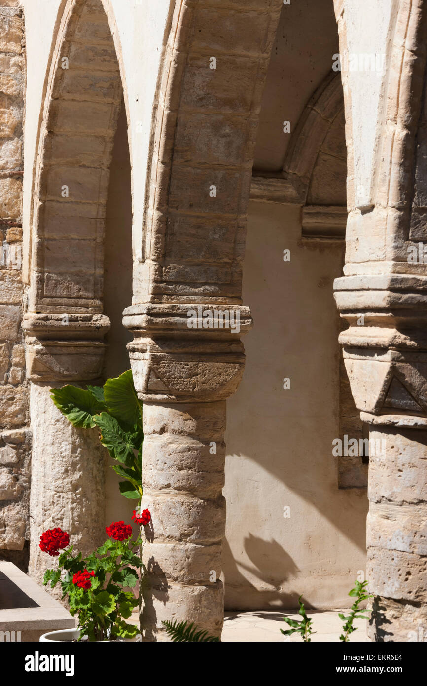 Kloster Heiligkreuz, Omodos, Republik Zypern Stockfoto