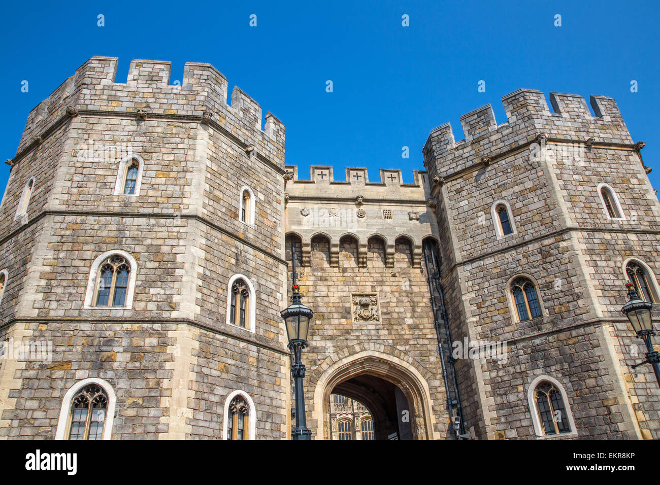 Henry VIII-Gateway von Schloss Windsor, Windsor, England Stockfoto