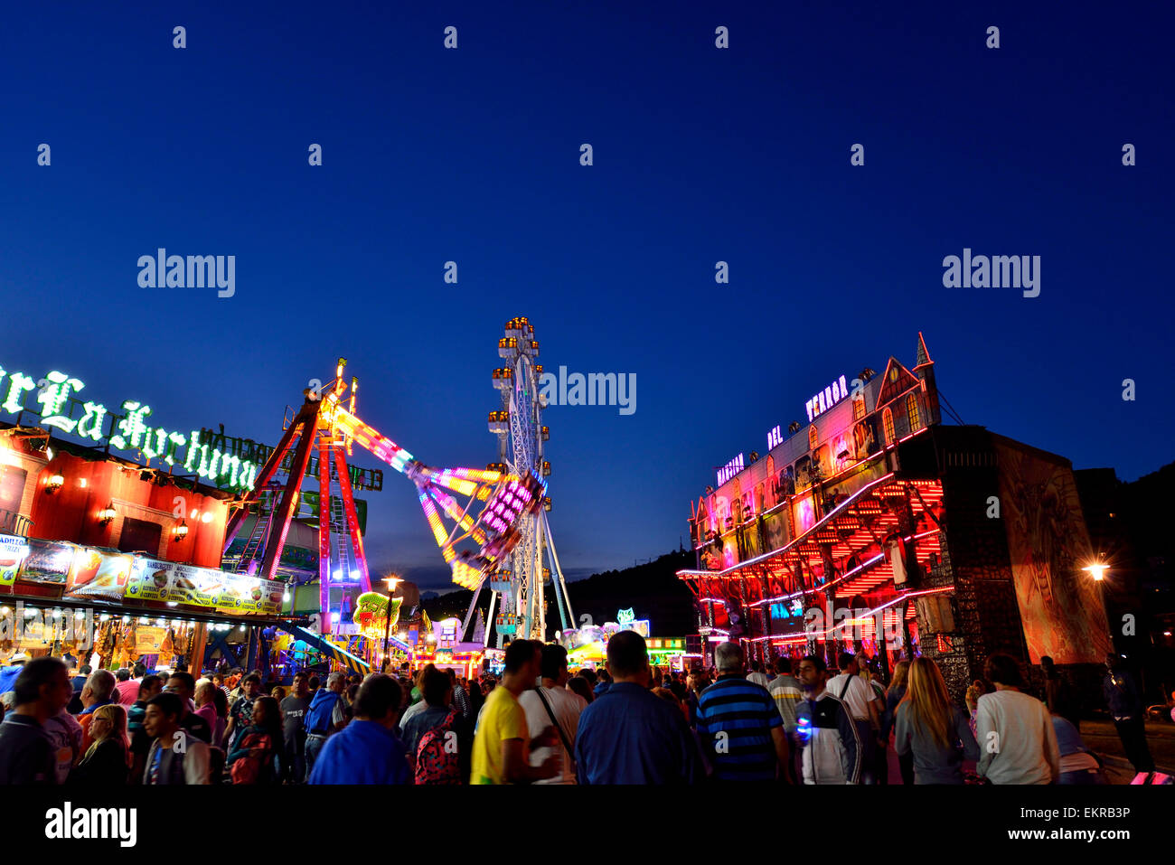 Kirmes in Bilbao, Vizcaya, Baskenland, Baskenland, Spanien, Europa Stockfoto