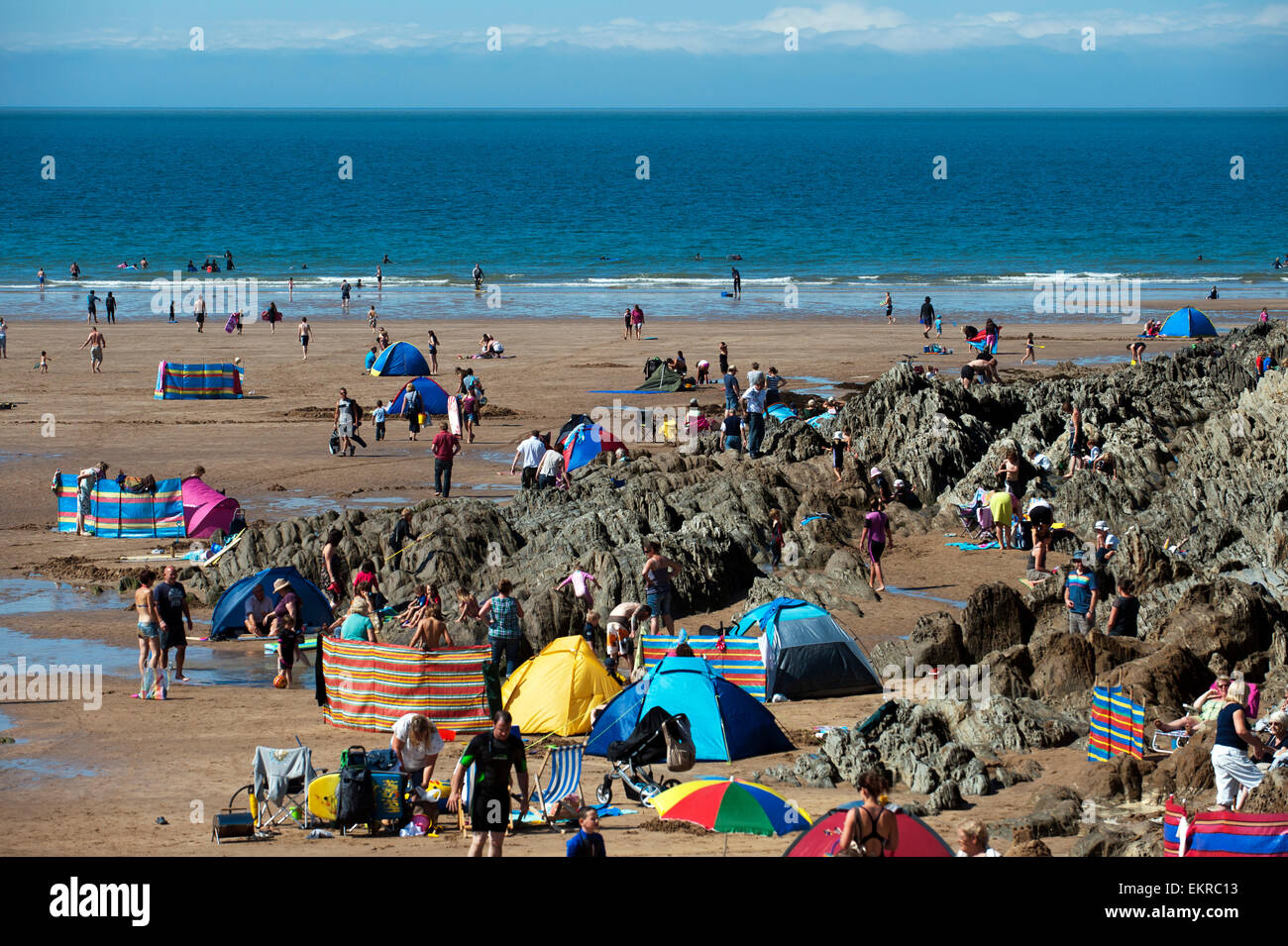 Woolacombe Strand North Devon England Großbritannien UK Europe Stockfoto