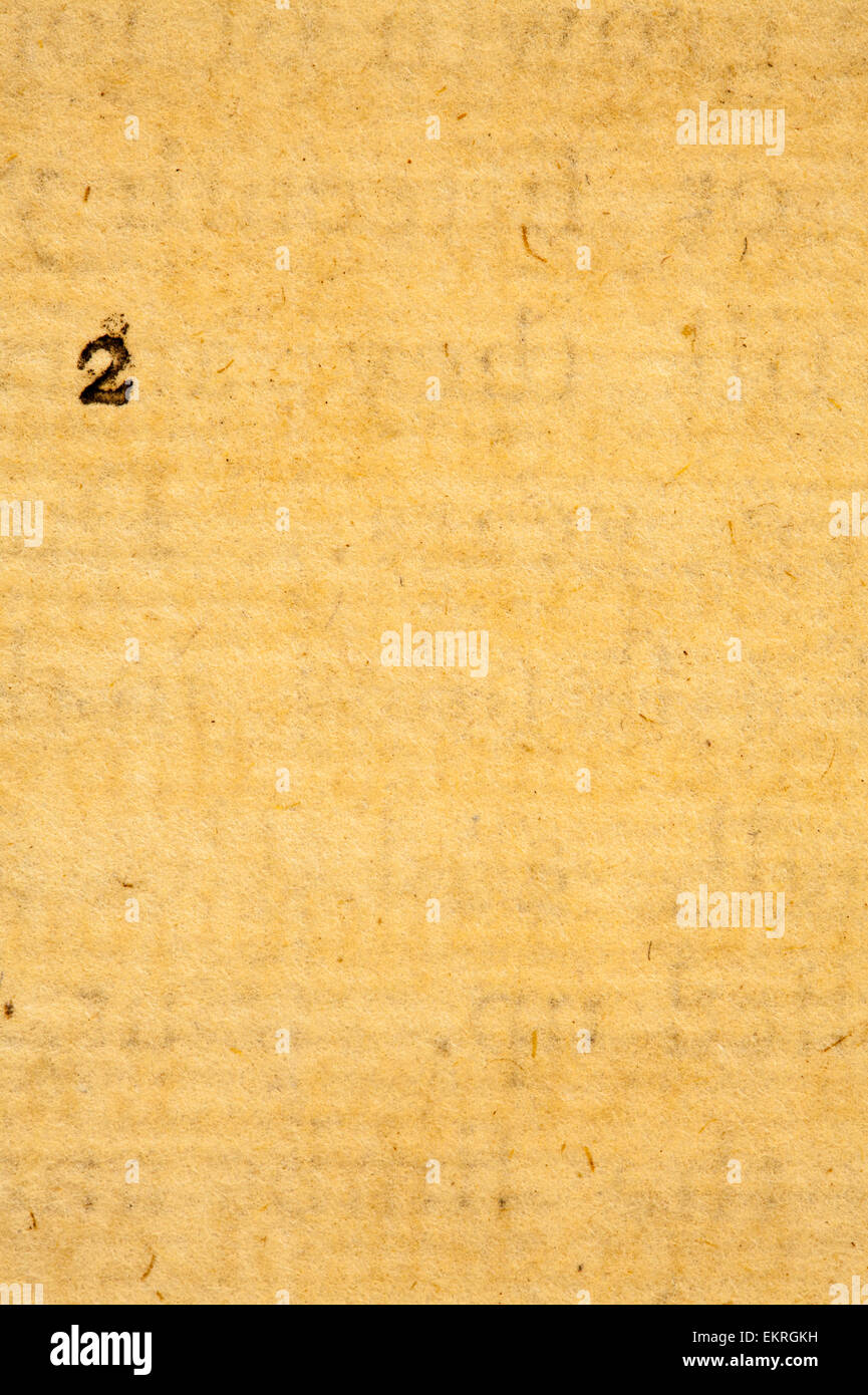 1785 retro Vintage Antik Pergament alte Liniertes Papier Hintergrund Beige Tan Stockfoto