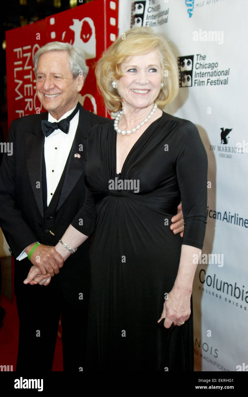 Der 50. Chicago International Film Festival Opening Night roten Teppich Zeremonie für den Film "Fräulein Julie" Harris Theater am 9. Oktober 2014 Featuring: Liv Ullman wo: Chicago, Illinois, USA bei: 9. Oktober 2014 Stockfoto