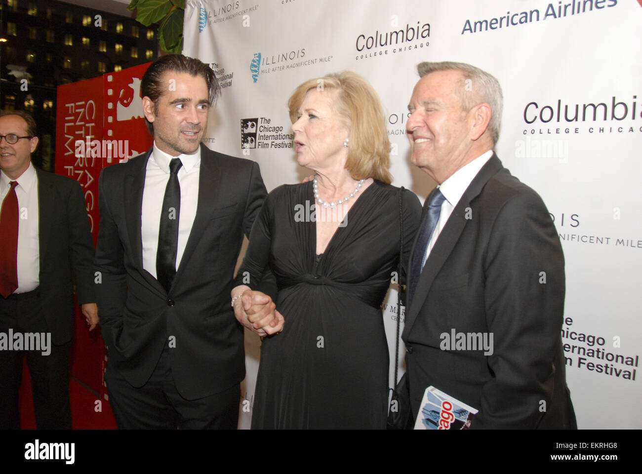 Der 50. Chicago International Film Festival Opening Night roten Teppich Zeremonie für den Film "Fräulein Julie" Harris Theater am 9. Oktober 2014 Featuring: Colin Farrell, Liv Ullman, Michael Kutza Where: Chicago, Illinois, USA bei: 9. Oktober 2014 Stockfoto
