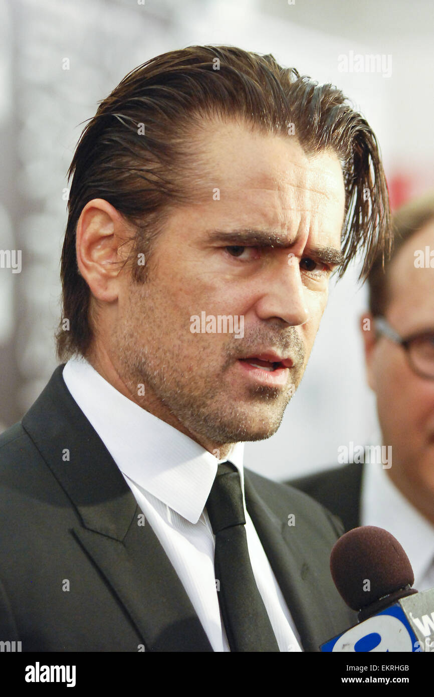 Der 50. Chicago International Film Festival Opening Night roten Teppich Zeremonie für den Film "Fräulein Julie" Harris Theater am 9. Oktober 2014 Featuring: Colin Farrell wo: Chicago, Illinois, USA bei: 9. Oktober 2014 Stockfoto