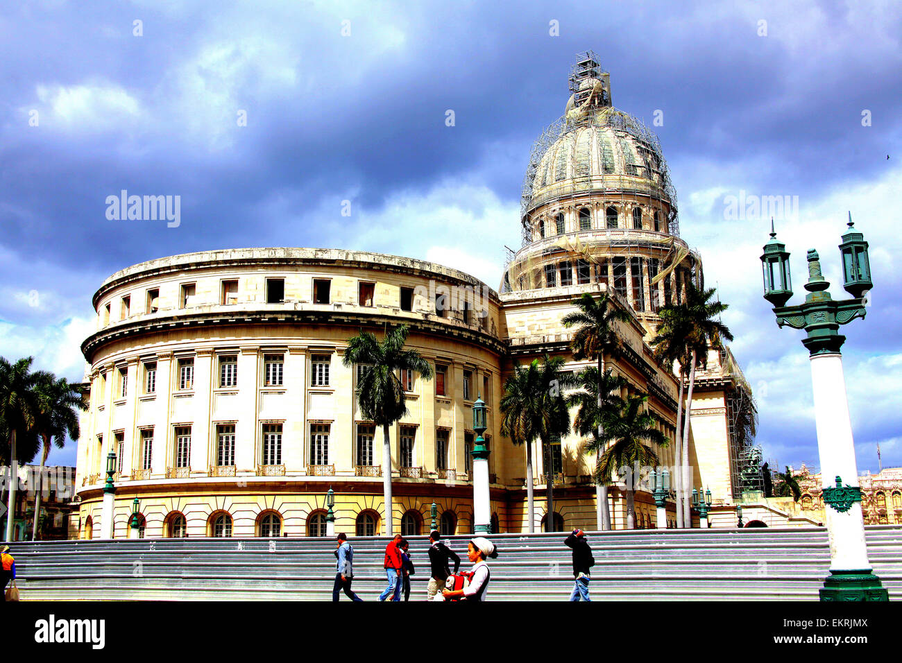 El Capitolio in Zentral-Havanna. Stockfoto