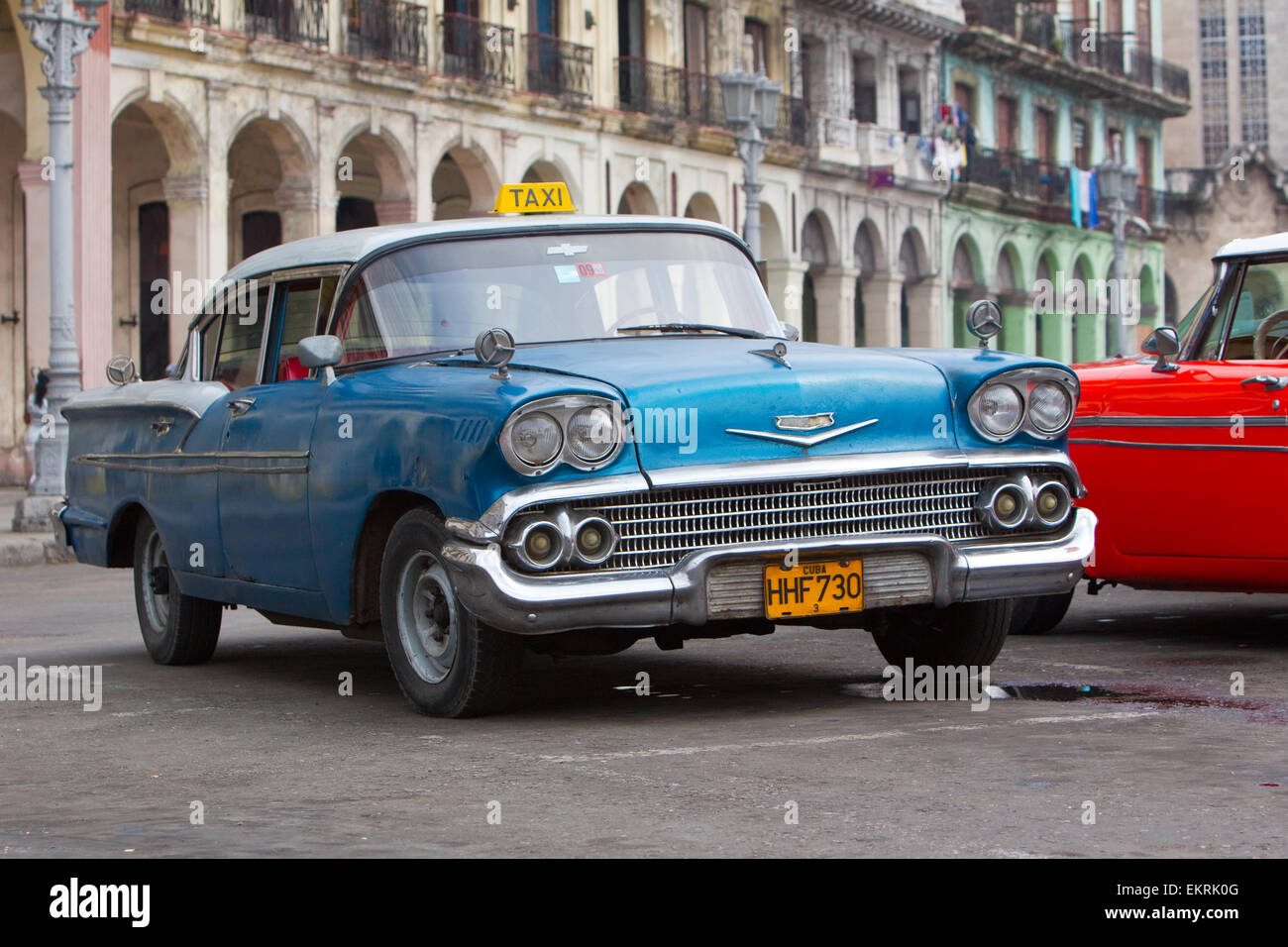 Amerikanische Oldtimer oder Fahrzeuge aus den 1920er und 1930er Jahren in Havanna Kuba Stockfoto