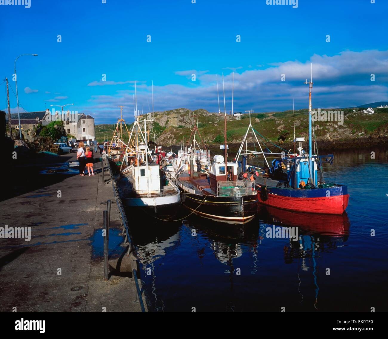 Tory Island Harbour, Co. Donegal, Irland Stockfoto