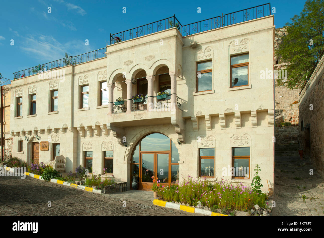Ägypten, Zentralanatolien, Kappadokien, Uchisar, Hotel Haskonak Stockfoto