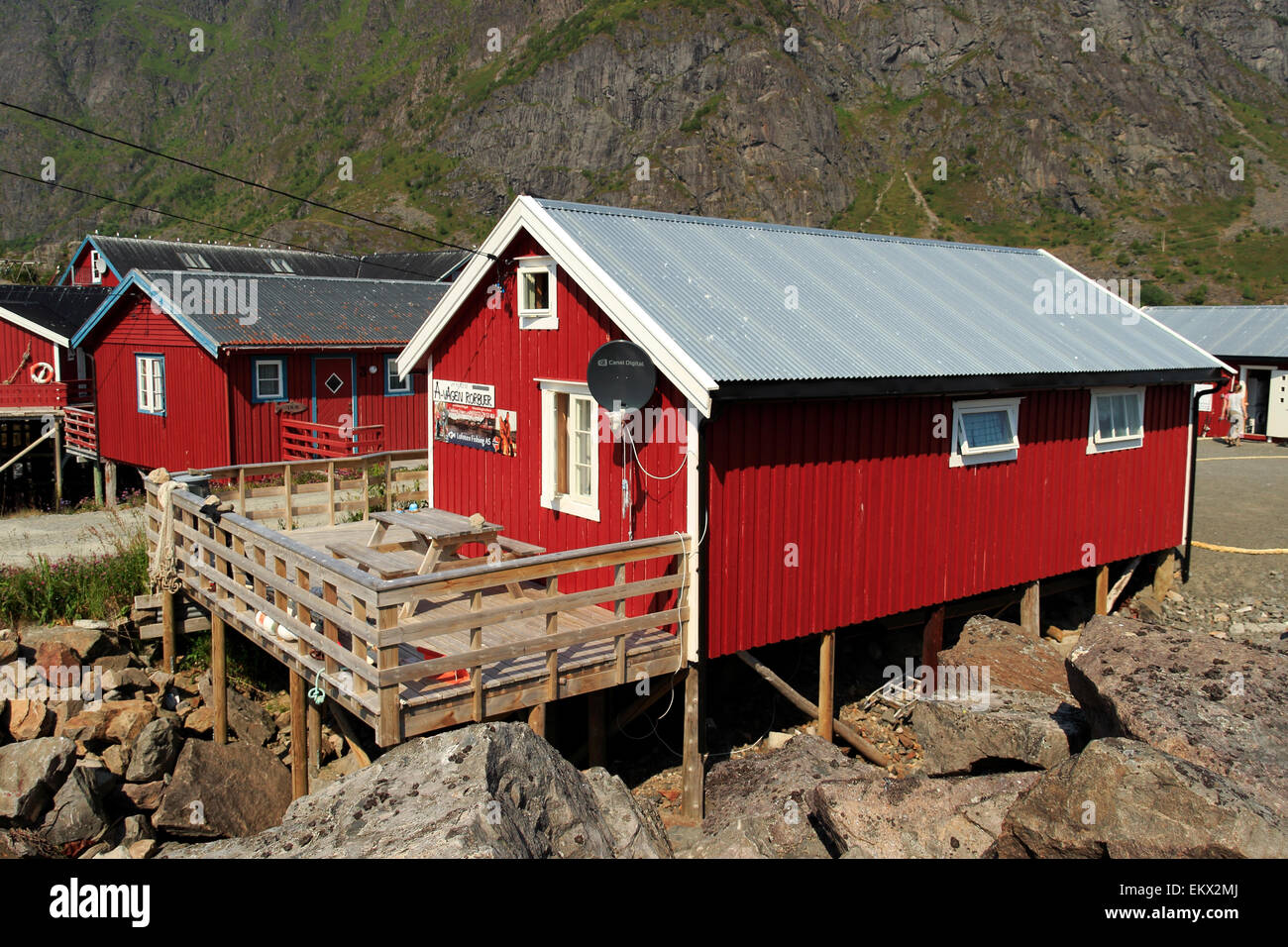 Angeln Dorf Å, Lofoten Inseln, Nordland, Norwegen, Skandinavien, Europa Stockfoto
