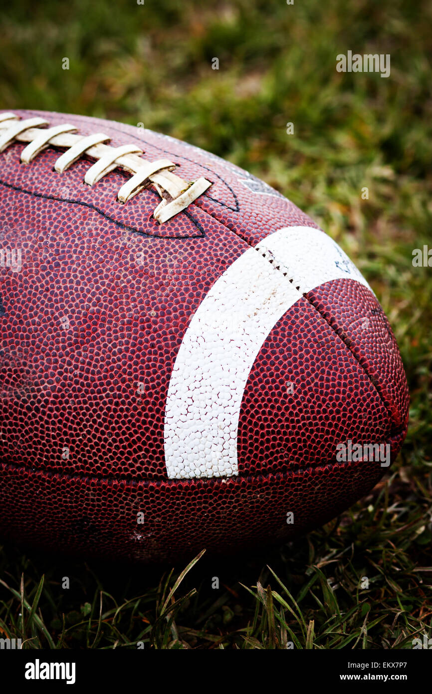 Ein american football hautnah Stockfoto