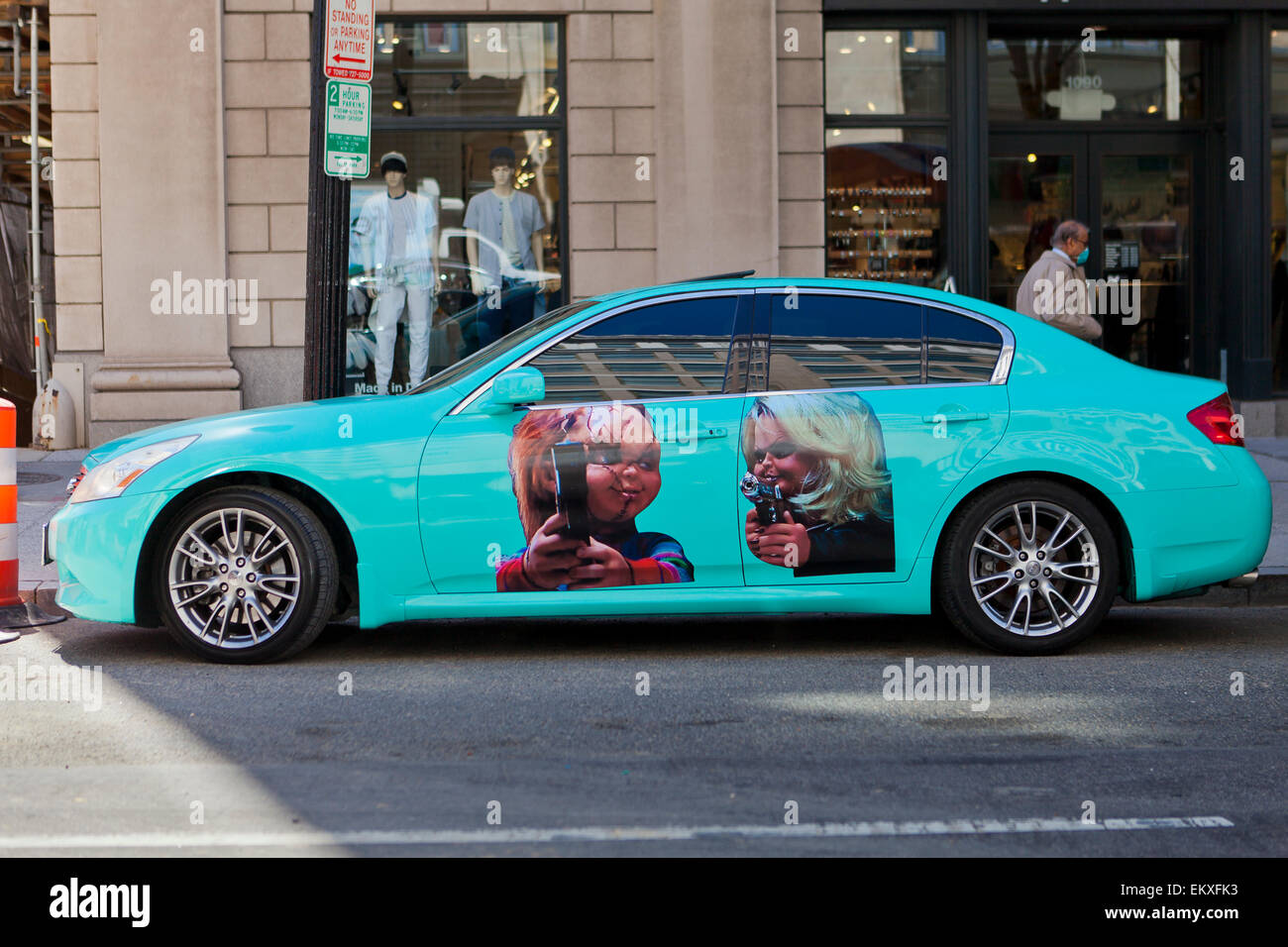Der Film 'Kinderleicht' Thema Auto (Chucky Lüfter) - USA Stockfoto