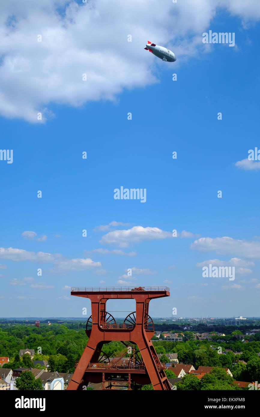 Zollverein Coal Mine Industrial Complex (Deutsch Zeche Zollverein) ist eine große Industriebrache in der Stadt Essen Stockfoto