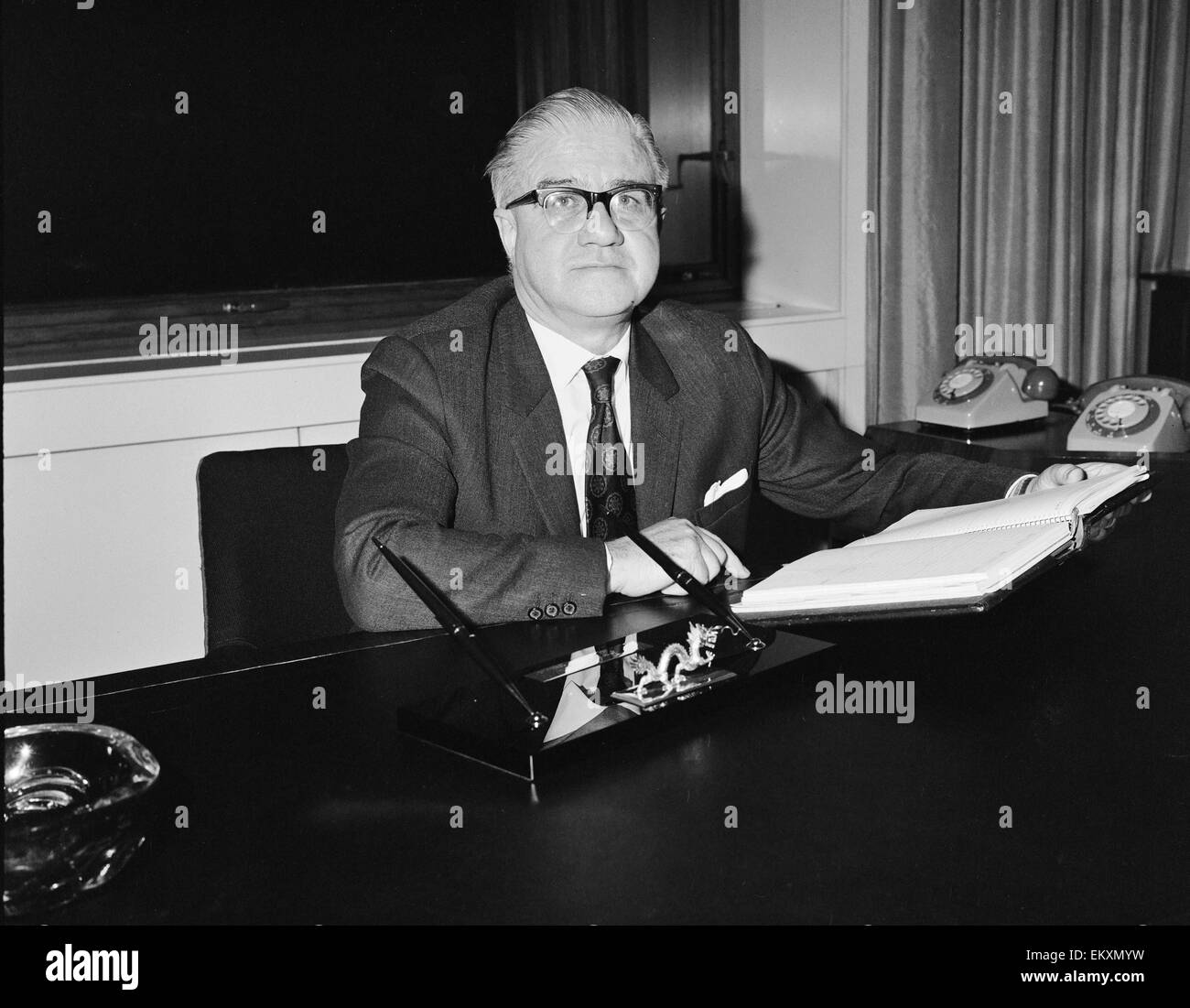 Shell Öl Vorsitzenden, Herrn McFadzian. 22. Februar 1972 Stockfoto