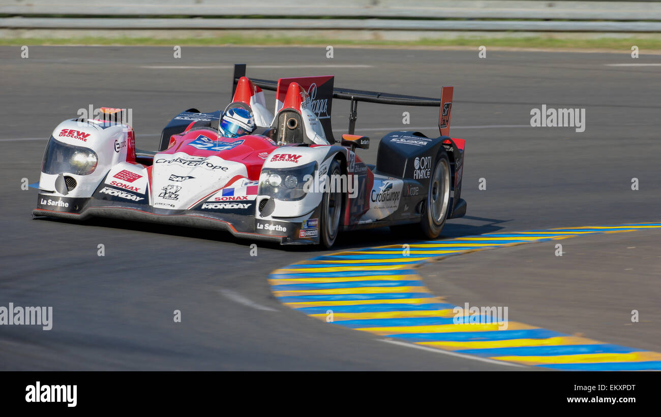 LE MANS, Frankreich - 12. Juni 2014: Oreca O3-Nissan (#24, LM P2) Team Sébastien Loeb Racing (Frankreich) Stockfoto