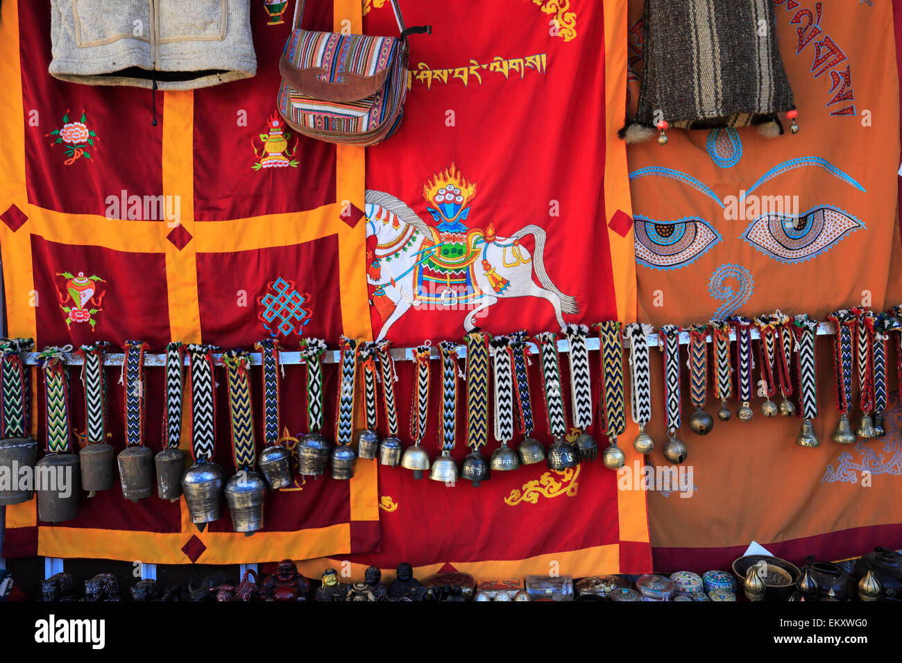 Namche Bazar Dorf, Everest Base Camp trek, UNESCO-Weltkulturerbe, Sagarmatha Nationalpark, Solu Khumbu District, Khumbu Stockfoto